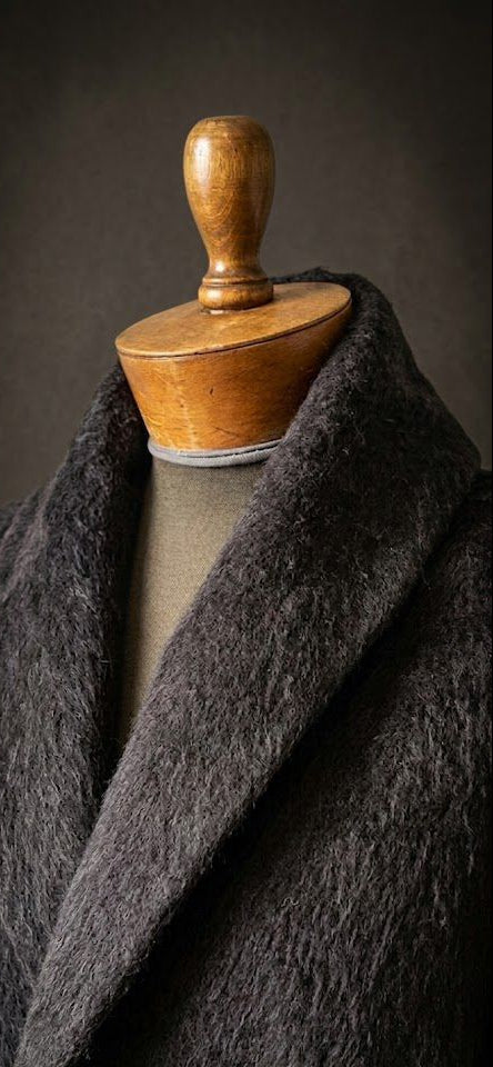 Abrigo Largo de Alpaca Suri 100% Natural – Talla Única